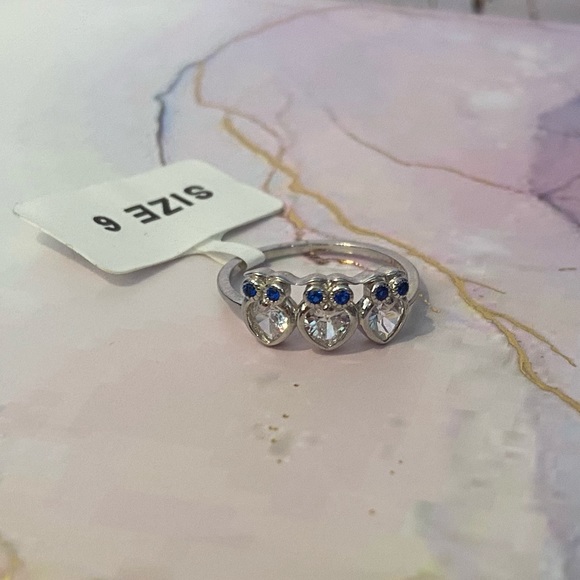 🍭2/$40🌟 NWT Sterling Silver 🦉Owl Trio Ring, Charmed Aroma, Size 6 - Picture 2 of 10